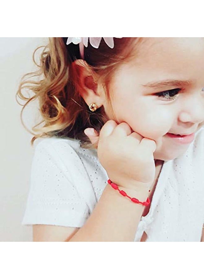PHITECUS Red Bracelet for Babies Girls Boys Kids Protection Charm Good Luck Evil Eye Cord for Newborn Kids Children, 5"- 5,5", Non-metallic material, No Gemstones - Image 4