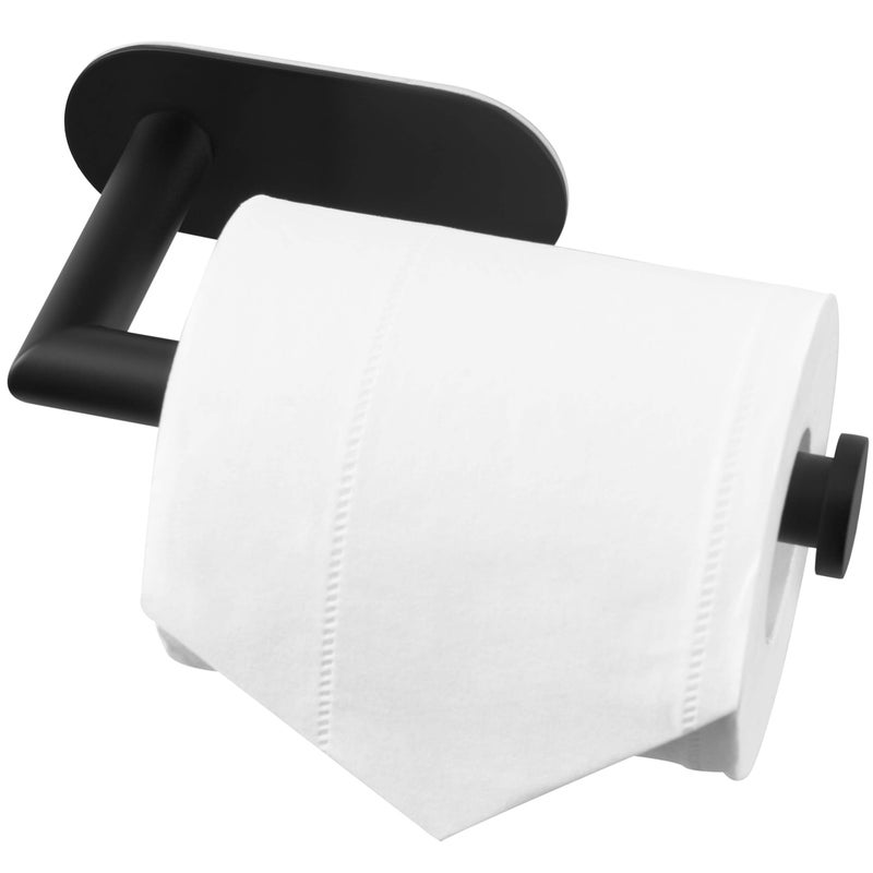 Hitslam Matte Black Evalet Paper حامل لاصق من الفولاذ المقاوم للصدأ غير القابل للصدأ حامل ورق التواليت لفة ورق الحمام للحمام - Image 2