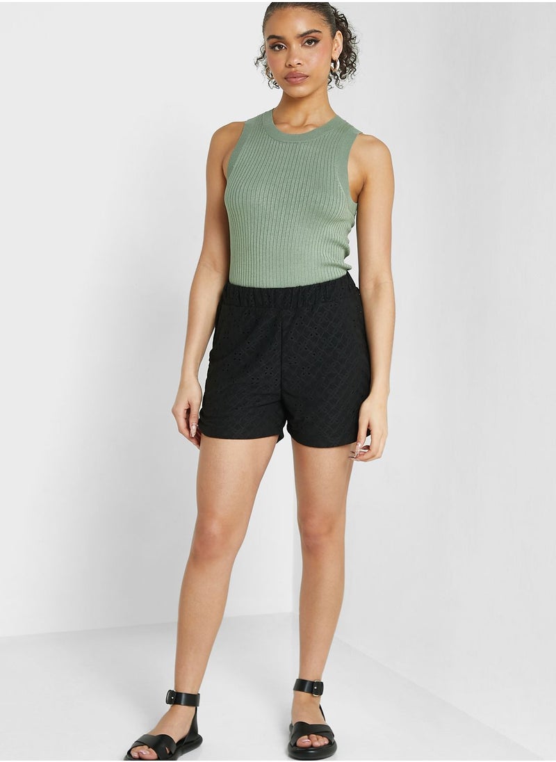 Jacqueline de Yong - High Waist Mini Shorts - Image 1