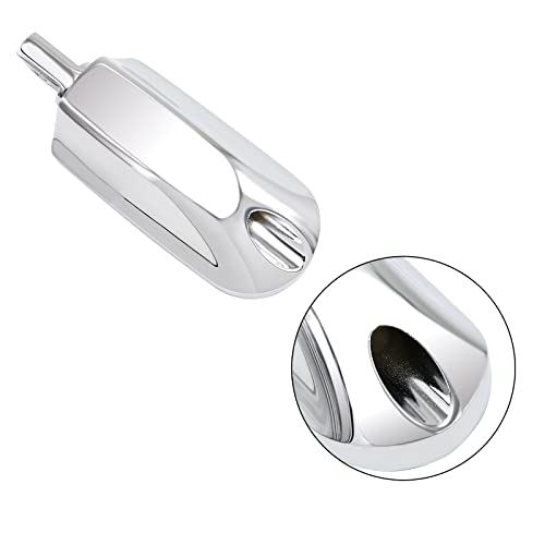JUNJUMOTO Streamliner Footpegs Foot Rest Compatible with Harley Touring Street Glide Road King Road Glide Electra Glide Sportster Dyna Softail 10mm (StyleA#Chrome) - Image 4