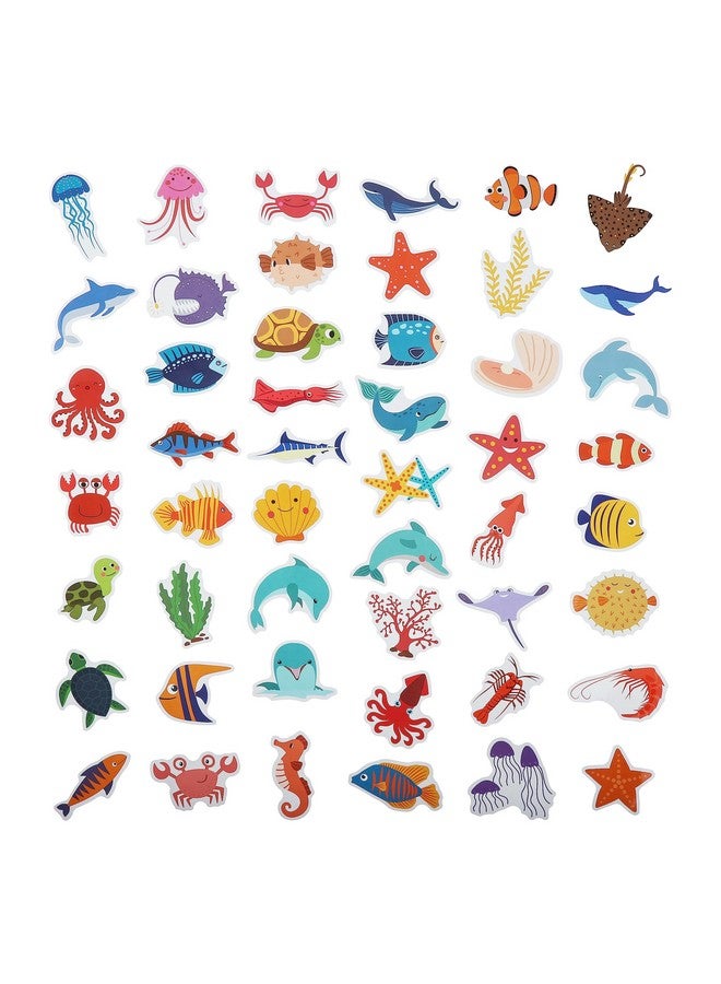 Cleverplay 100 Pack Ocean Life Animal Stickers,Under The Sea Party Favors, Waterproof Stickers for Water Bottle Laptop Computer Phone - Image 2