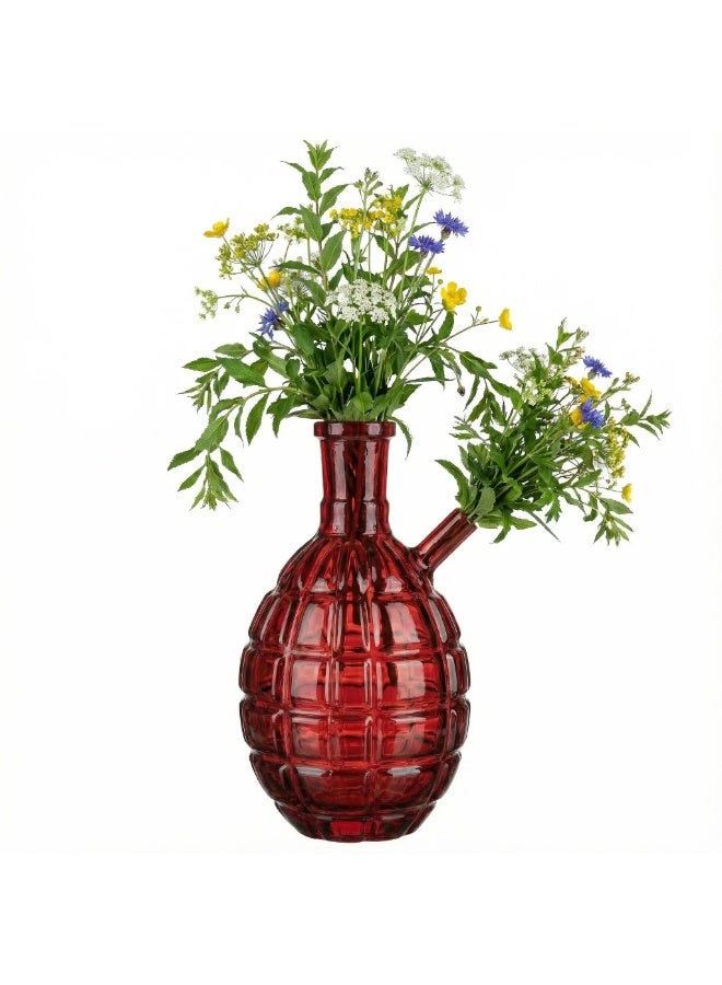 Oil Lamp Vase，Heat Resistant Glass Vase Oil Lamp Bottle