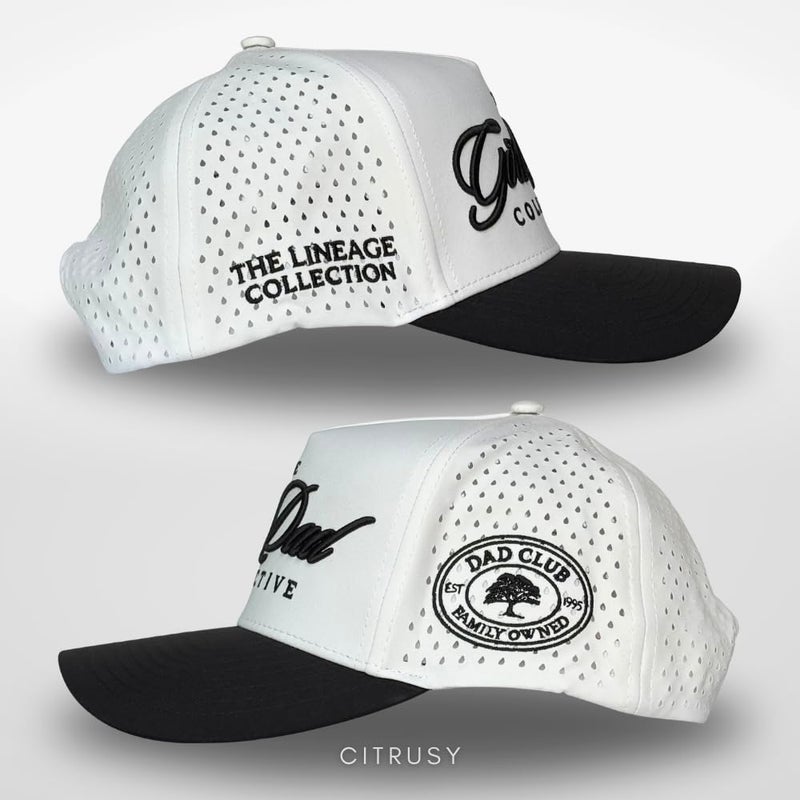 CITRUSY Athletic Trucker Golf Hat | Performance Mens 5 Panel Hat | Cool Breathable Waterproof Sweat Proof Workout Running Cap | Golf Gear Accessories | A Frame Rope Snapback Adjustable Hat (Girl Dad | Black) - Image 3