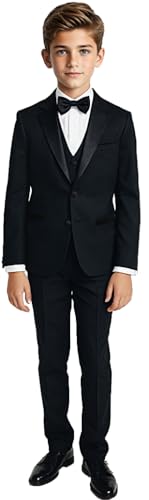 Black n Bianco Boys Tuxedo in Black Dresswear Set Size Small 3-6 Months - Image 1