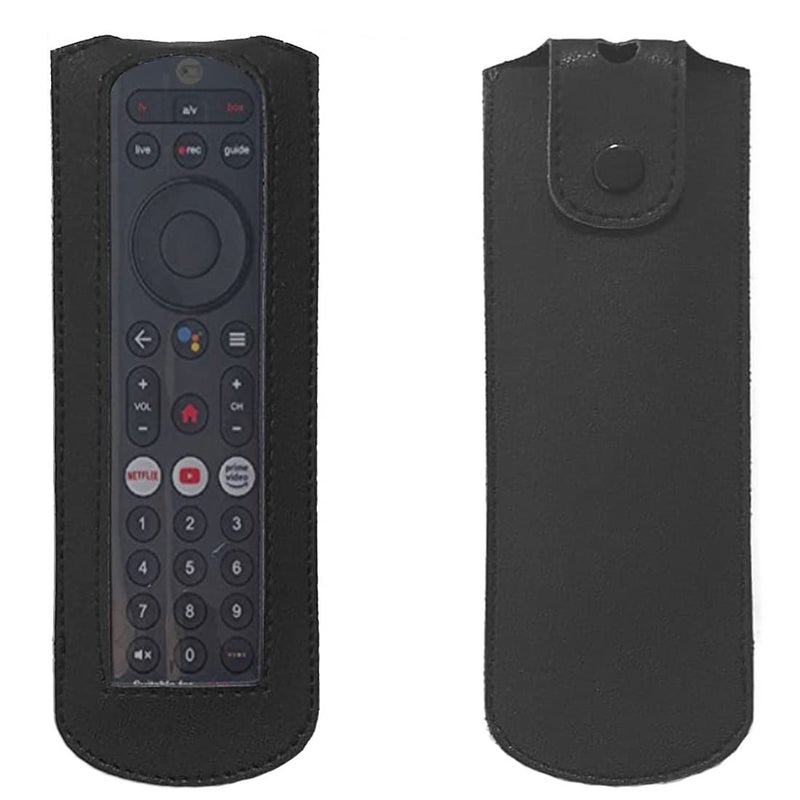 Zaoma Flip Case Cover Compatible for Remote of Airtel xstream Dth Remote Control PU Leather Cover Holder (Black) - Image 5