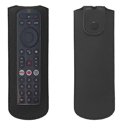 Zaoma Flip Case Cover Compatible for Remote of Airtel xstream Dth Remote Control PU Leather Cover Holder (Black) - Image 1