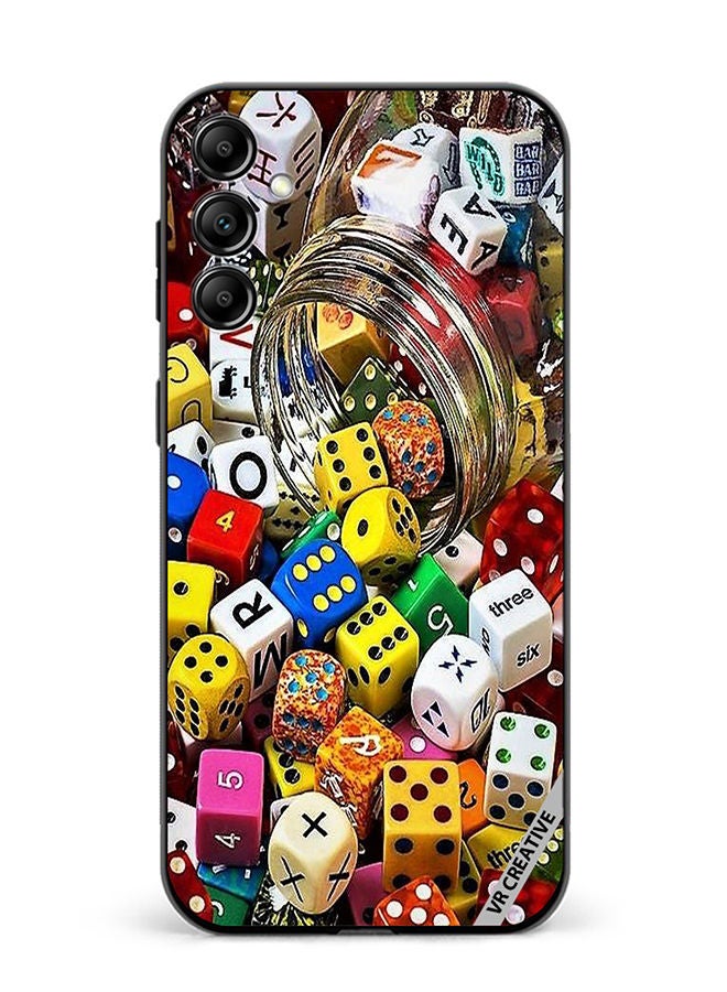 VR CREATIVE Protective Case Cover For Samsung Galaxy A34 Ludo Design Multicolour - Image 1