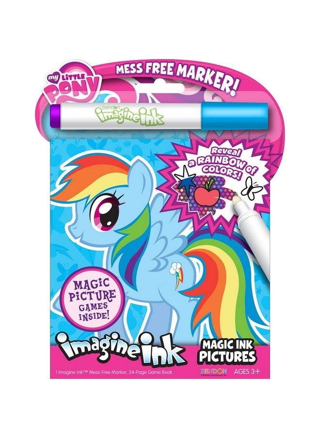 Bendon - My Little Pony Imagine Ink Coloring Super Set ~ Bundle With 3 Mlp Imagine Ink Mess Free Coloring Books For Kids With Stickers (My Little Pony Party Favors And Activities) - Image 1