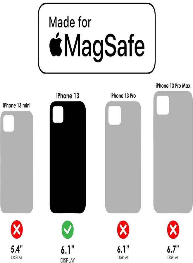 لايف بروف جراب LifeProof Next Screenless Series لهاتف iPhone 13 (ليس Mini/Pro/Pro Max) بتقنية MagSafe، عبوة غير مخصصة للبيع بالتجزئة - أسود كريستالي - Image 2