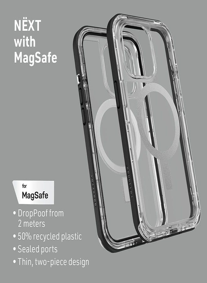 لايف بروف جراب LifeProof Next Screenless Series لهاتف iPhone 13 (ليس Mini/Pro/Pro Max) بتقنية MagSafe، عبوة غير مخصصة للبيع بالتجزئة - أسود كريستالي - Image 4