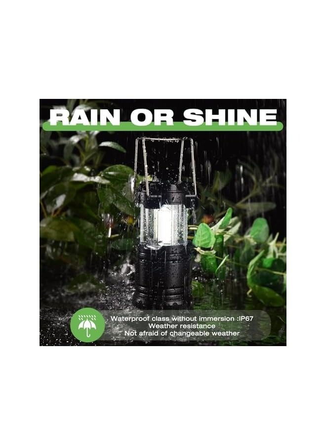 erorex Lantern Collapsible Camping Light, Battery Operated Lanterns COB Super Bright for Power Outages Indoor Emergency Outdoor Camping Hiking Kit,6 Pack - Image 3