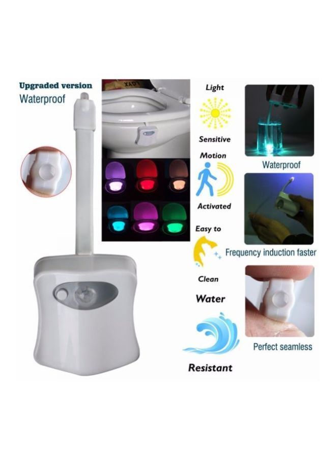 NIBEMINENT Motion Sensor Bathroom Night Light White 65x65x16mm  - Image 3