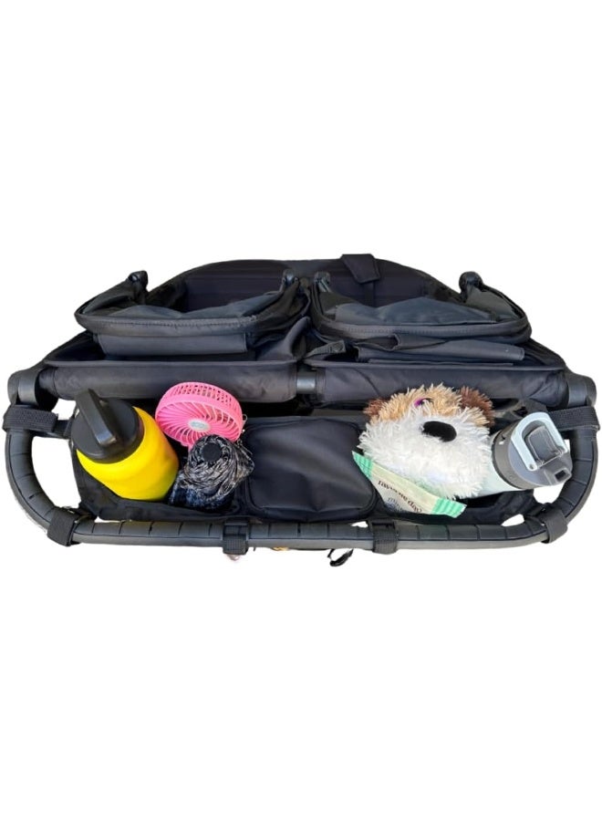 Booyah Strollers Double Organizer for Bob Duallie and Baby Jogger City Mini GT - Image 2
