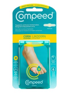 Corn Plaster plus Extra Moisturizer and Hydration Prevent Corns 6 Plaster Medium