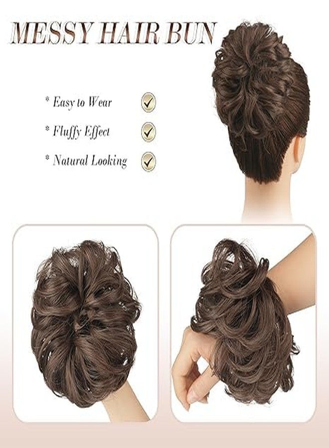 VIVIAN Multicolor Rafall Juda Bun Fashion Hair Extension With Elastic Rubber Band (Pack of 4) - Image 4