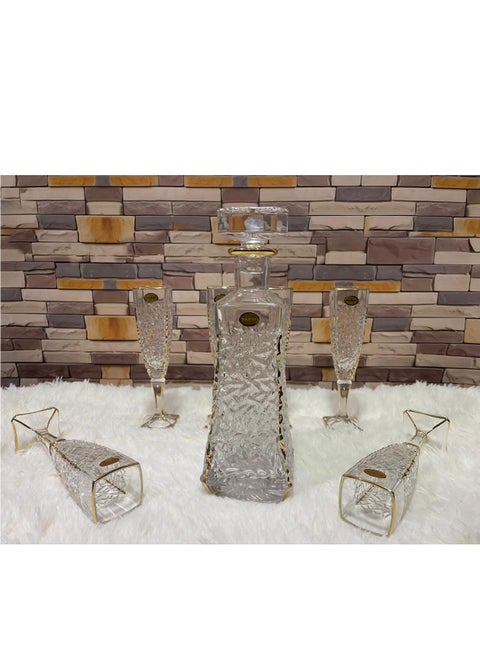 Luxurious Drinkware Set - 7 pieces - 6 Glasses and a Jug