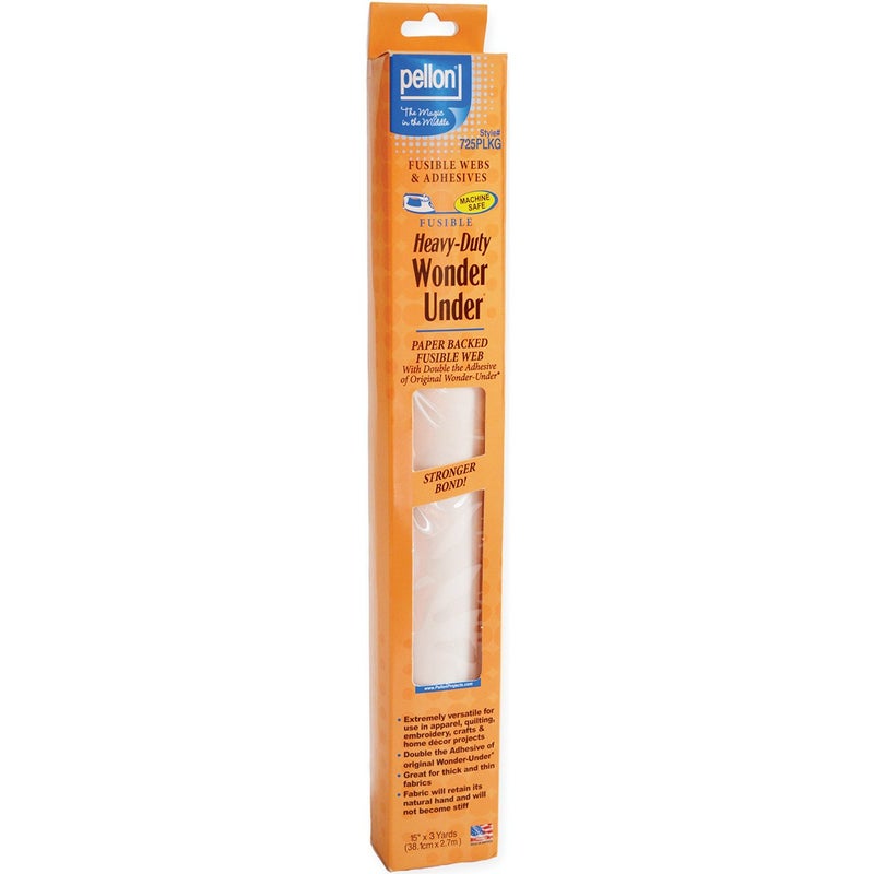 Pellon Wonder Under Fusible Web Heavy Duty, 15 by 3-Yard - 725PLKG , White - Image 4