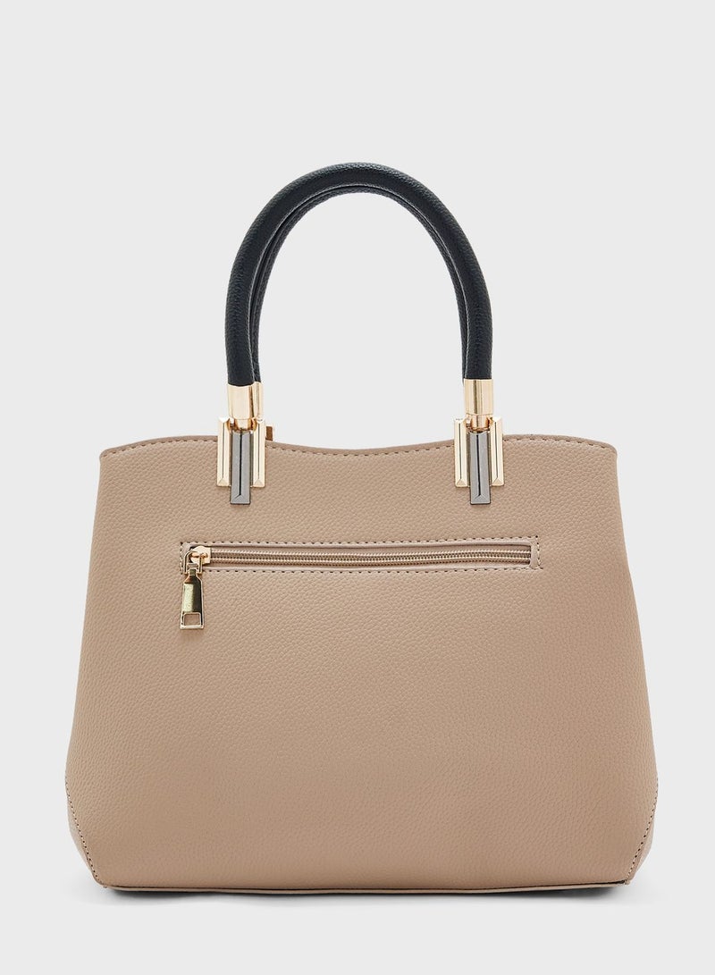 ELLA Color Block Satchel Bag - Image 2