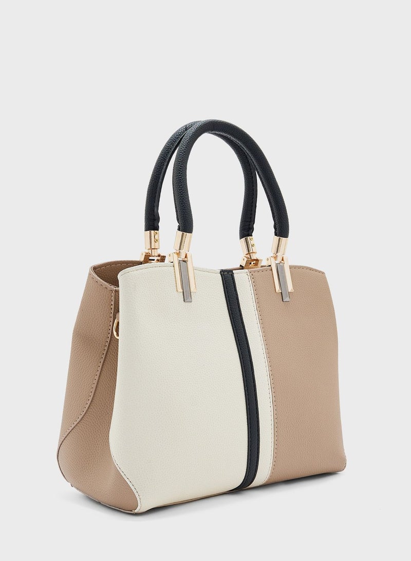 ELLA Color Block Satchel Bag - Image 3