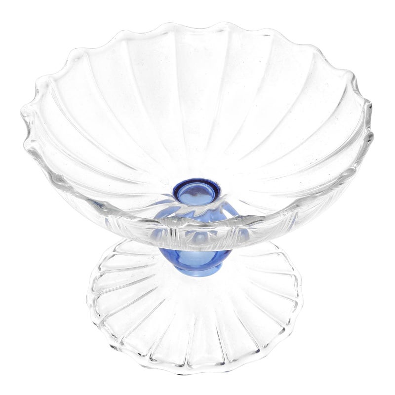 Vintage Glass Fruit Bowl 350ml with Footed Base for Dessert Snacks and Candy - Image 2