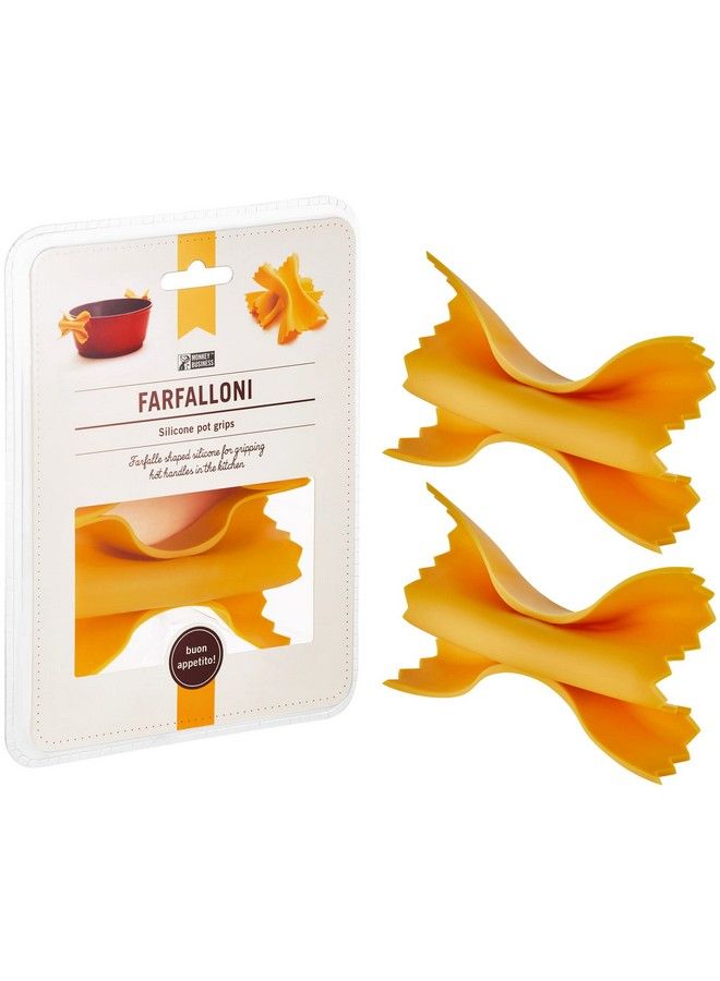 Monkey Business Farfallonishaped Pot Holders | Pot Holders For Kitchen Cookware | Silicone Oven Grips| Fun Kitchen Gadgets | From A Collection Of Different Pastashaped Unique Kitchen Gadgets | By Monkey Business  - Image 1
