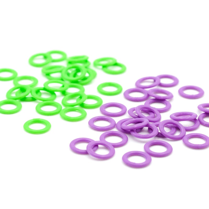 Clover Soft Stitch Ring Markers, Multicoloured, 5" Height, 2.6" Length, 0.2" Width - Image 3
