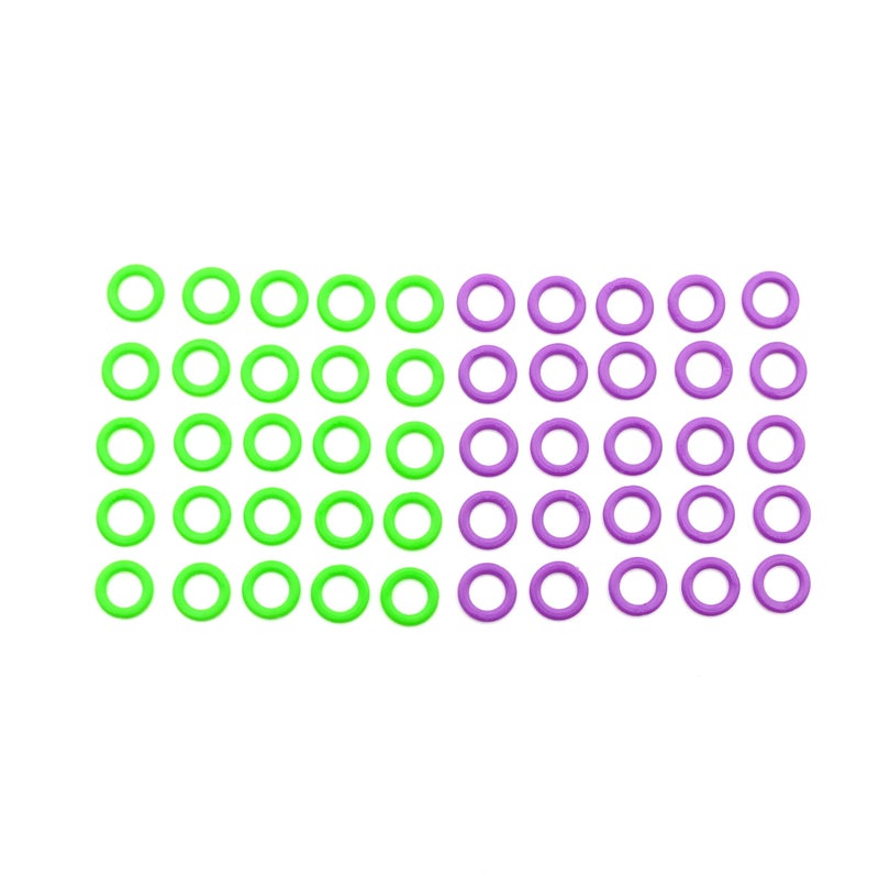 Clover Soft Stitch Ring Markers, Multicoloured, 5" Height, 2.6" Length, 0.2" Width - Image 4