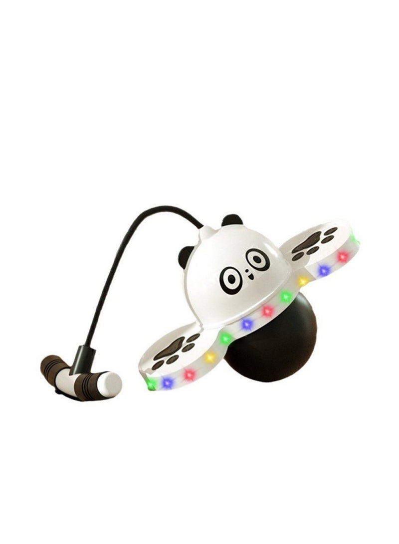 Rabbit Ball, Suitable for Kids and Adults, Handle Ball, Jumping Exercise for Kids, Suitable for Girls Balance Ability Exercise - Black and White Panda Pattern  - Image 1