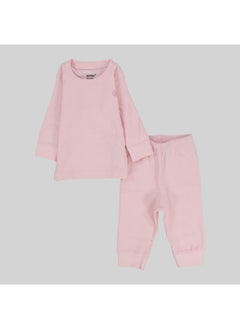 Junior Unisex Pink Thermal Underwear Set  - Image 1