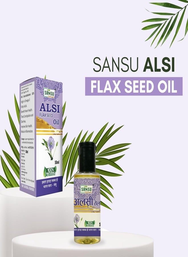 SANSU زيت سانسو ألسي (زيت بذور الكتان) لنمو الشعر 50 مل (عبوة من 5) - Image 4