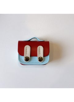 Simple For Apple Earphone Case Bluetooth Headset Pro2 Pink Earphone Case Vermilion AirPods Flip Case Ear-Color:[burgundy And Blue Flip-top Backpack]-Applicable Models:Airpods 1/2 Generation