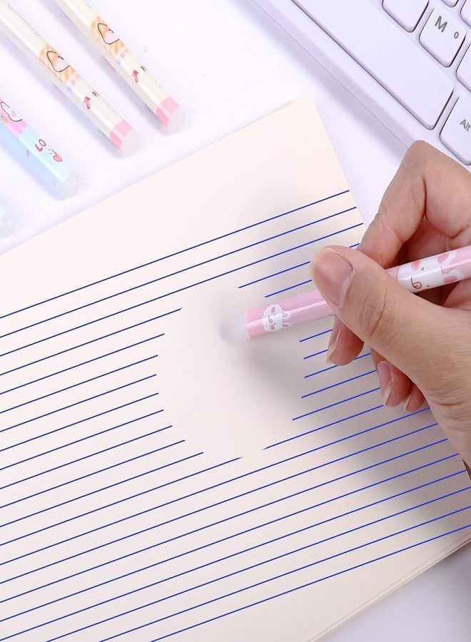 APCATIO Latest Premium Erasable Gel Pens With Attached Magic Wipe Eraser|0.5 Mm Pen|Cute Erasable Pens With Eraser |Gifts For Students|Office Stationery|(Pack Of 12) - Image 5