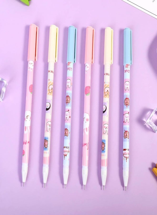 APCATIO Latest Premium Erasable Gel Pens With Attached Magic Wipe Eraser|0.5 Mm Pen|Cute Erasable Pens With Eraser |Gifts For Students|Office Stationery|(Pack Of 12) - Image 2