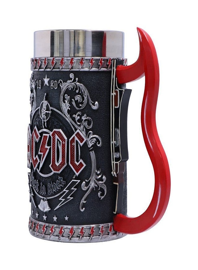 Nemesis Now Hard Rock Tankard, Hand-Painted Resin Beer Mug with Removable Insert, Metal Band Collectible Merch and Gift for Fans, 16cm - ACDC Back in Black - Image 2