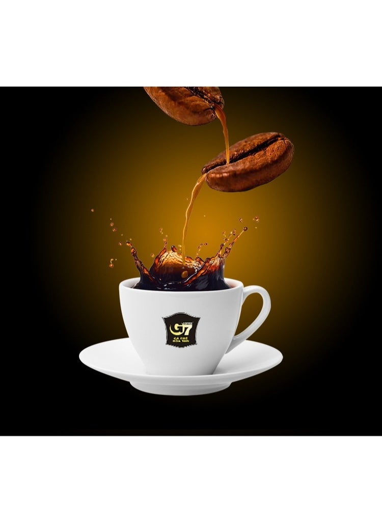 G7 Power G7 Strong Black Vietnamese Coffee. 3-in-1 Instant Espresso Coffee Powder, Fat-Free and Sugar-Free, 50 Packets. - Image 2