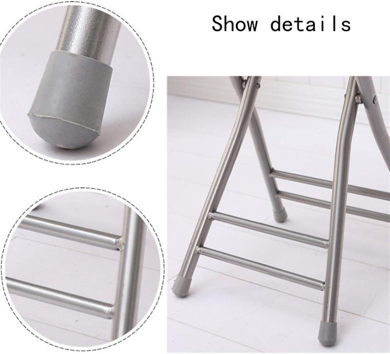 Fitto Homestyle Wooden Folding Stool, With Back Support - Image 3