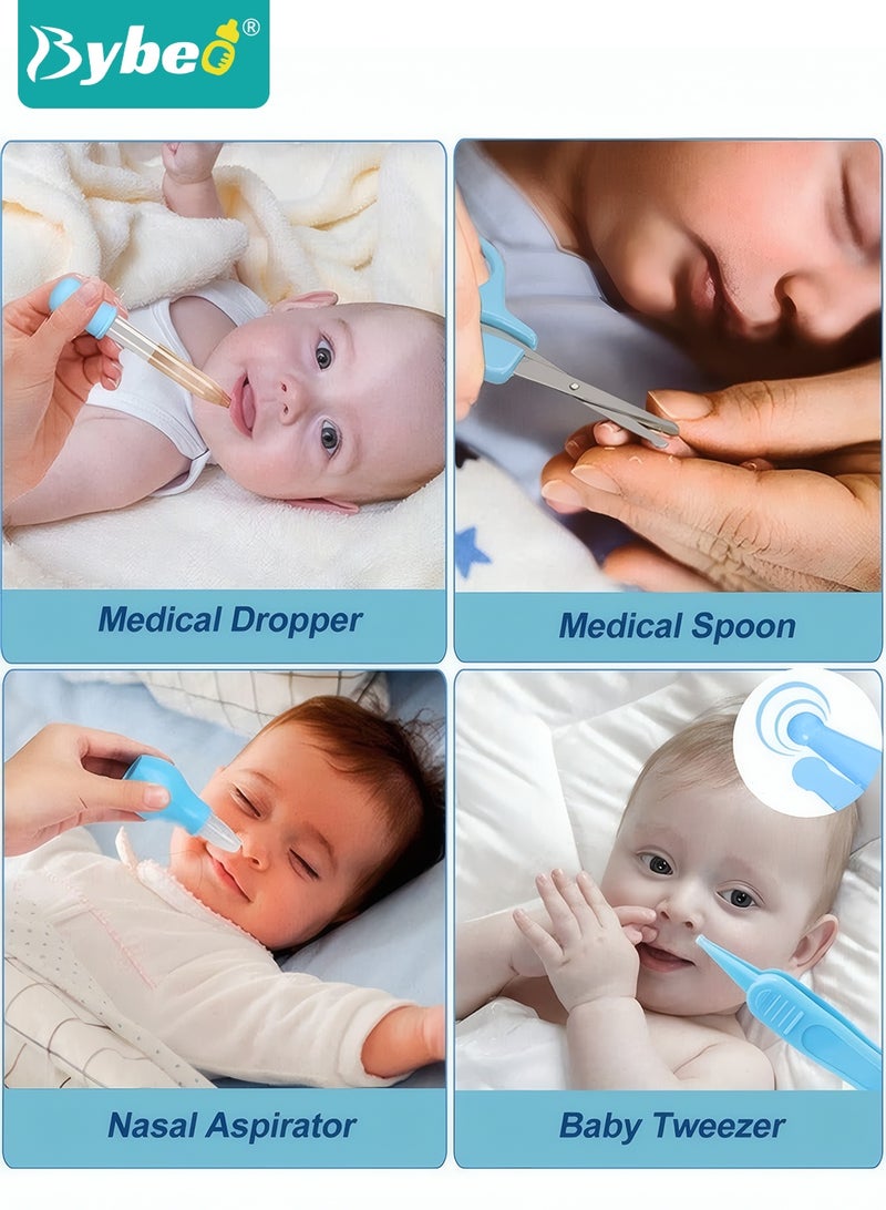 بيبو مجموعة العناية بالطفل 20 في 1 للعناية الصحية والعناية به، مجموعة قص أظافر كهربائية للأطفال، مجموعة العناية الصحية لحديثي الولادة والأطفال الصغار والأولاد والبنات من عمر 0 ​​إلى 3 سنوات، أدوات أساسية للعناية بالطفل حديث الولادة للمنزل والسفر - Image 5