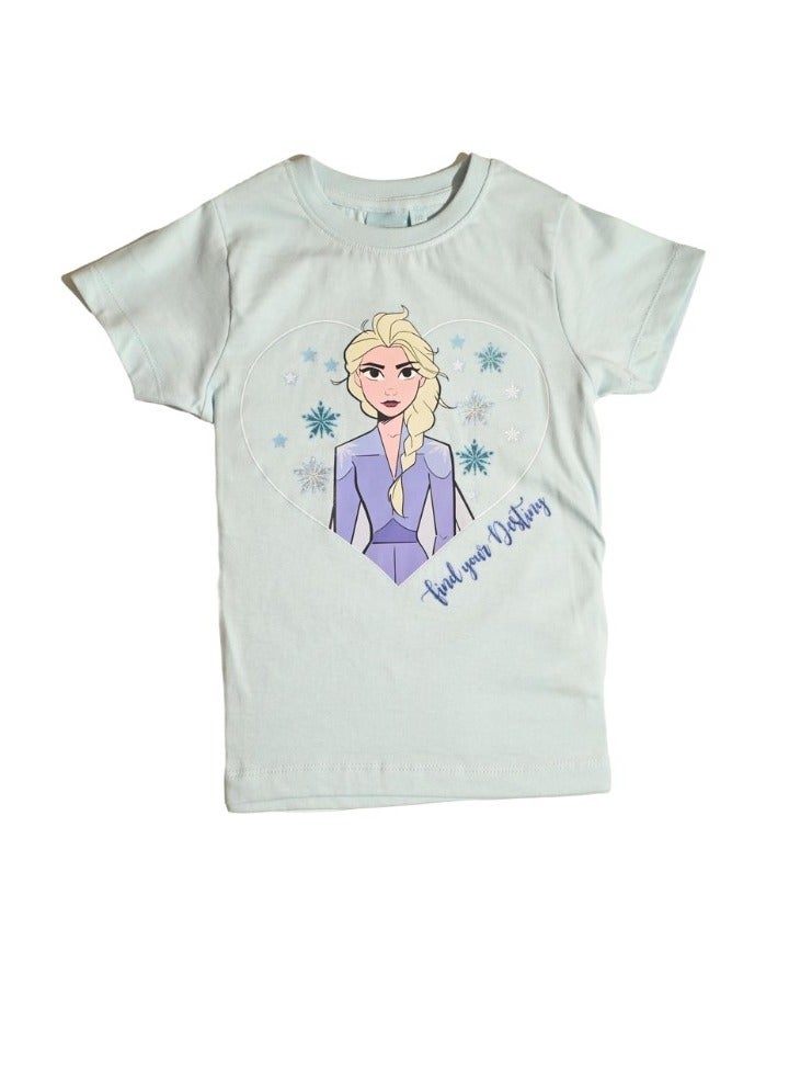 Disney FROZEN GIRLS T-SHIRT & SHORT SET‬ - Image 2