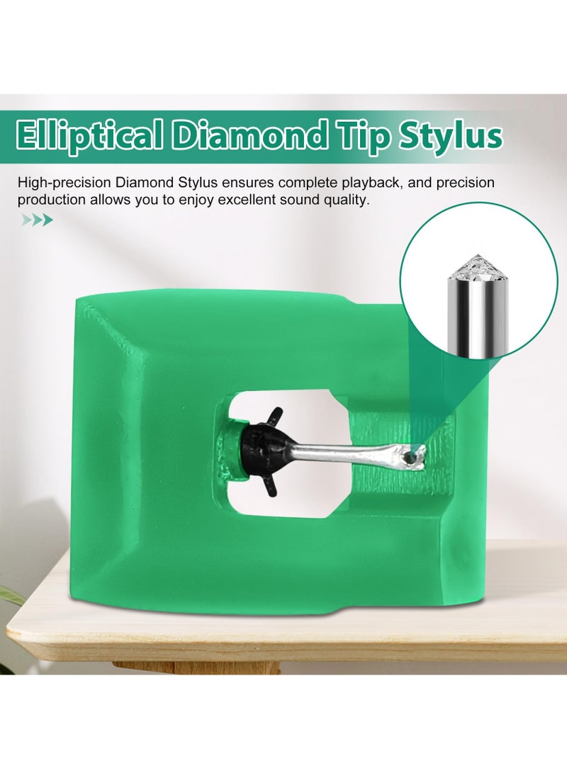 Replacement Stylus for AT95E Cartridge, Diamond Needles for Audio,Technica Turntables, Compatible with AT,LP120,USB, Fits AT93 and AT3400 - Image 4