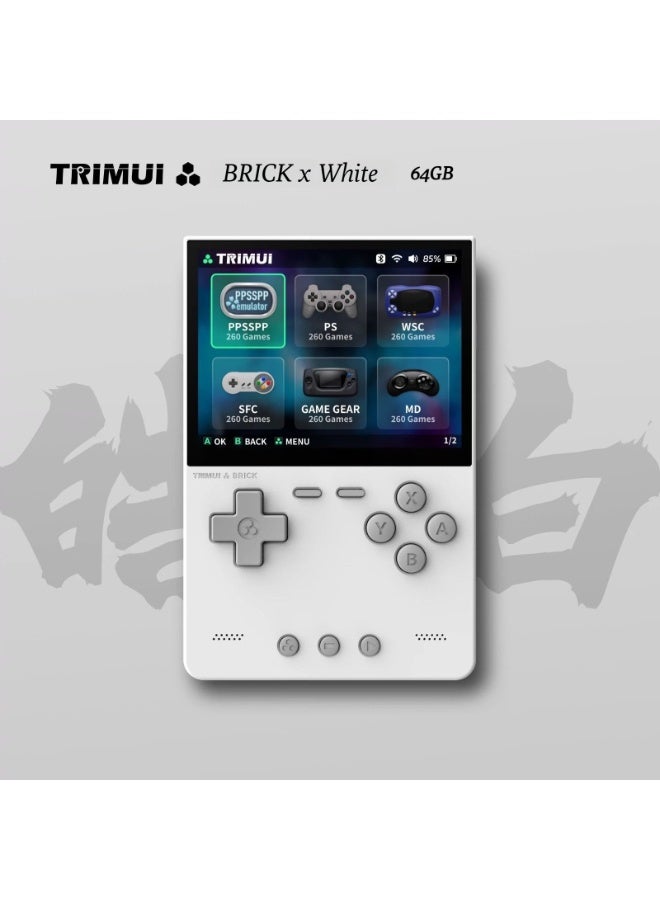 تريميو وحدة تحكم محمولة TRIMUI BRICK مع إضاءة محيطية، PSP ريترو، FC أركاد، وحدة تحكم ألعاب GBA نقطة إلى نقطة عالية الوضوح - Image 1