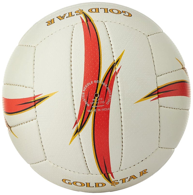 COSCO Goldstar Leather Volleyball, Size 4 (White) - Image 2