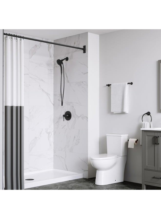 PROFLO PFHSK200 Layton 1.75 GPM Multi Function Hand Shower With Magnetic Anchoring - Matte Black - Image 4