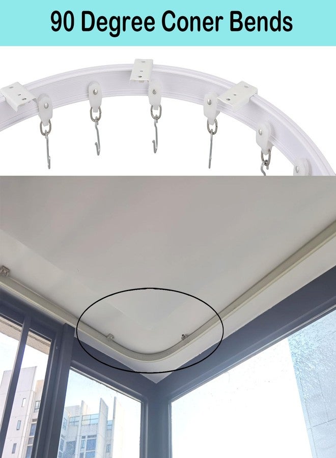 CEILINGRAIL Ceiling Curtain Track Flexible Bendable Curtain Rail Curtain Tracks Set for Window Door Shower Room Divider RV (5 Meters) - Image 4