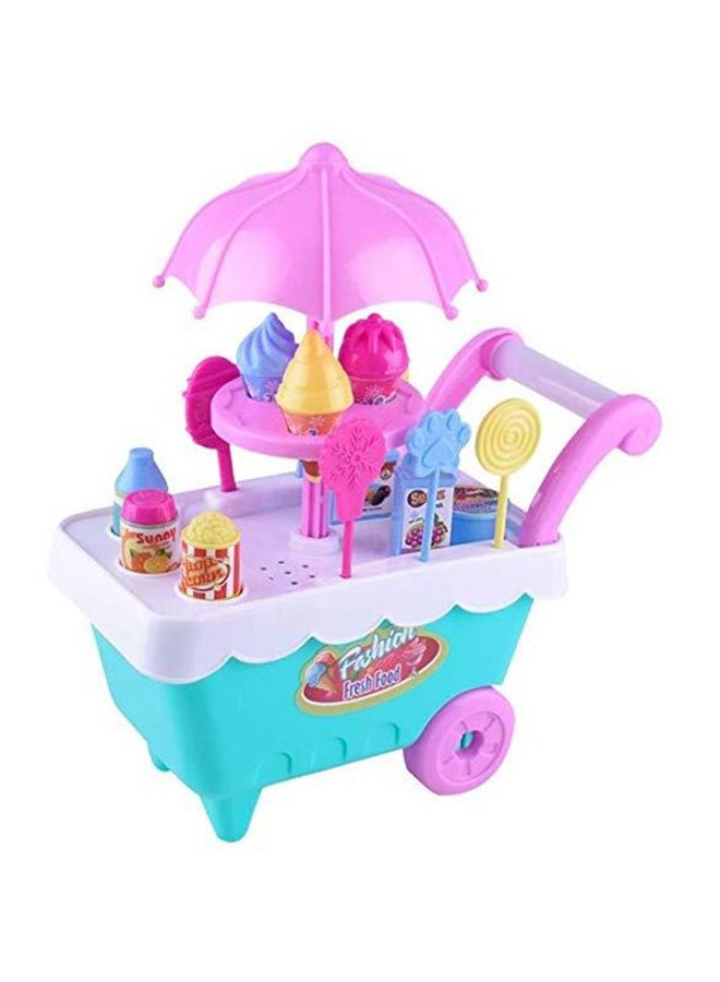 Candy Ice Cream Trolley Toy 20x8x14cm  - Image 1