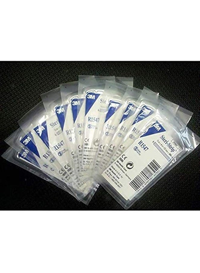 3M Steri-Strip Reinforced Skin Closures - 1/2" x 4" - 20 Pack of 6 Strip Envelope (120 Strips) - Image 3