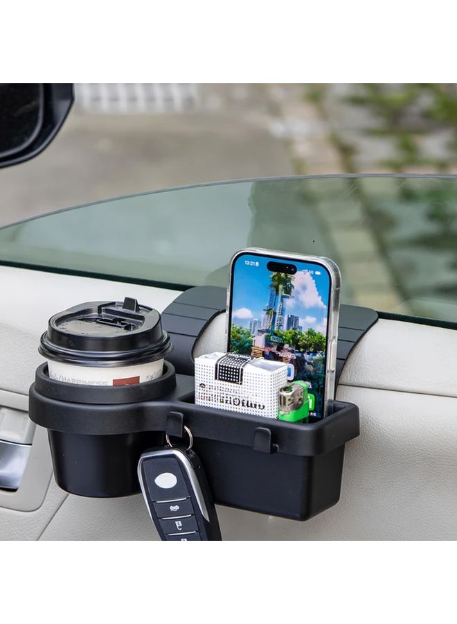 Multifunctional Car Door Organizer ABS Storage Box with Hanging Bag Phone Holder Cup Holder - Image 2
