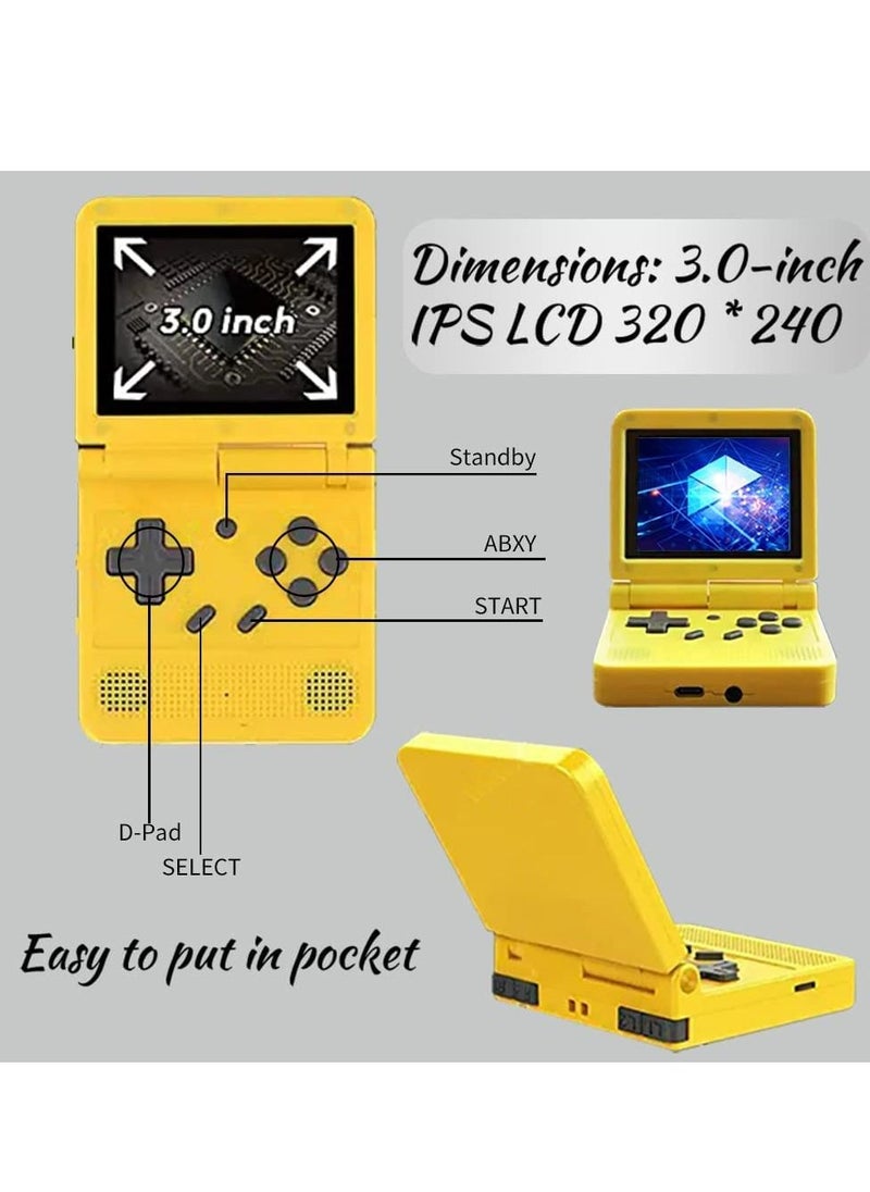 Generic - V90 Handheld Game Console 3.0 Inch IPS Screen Linux System Retro Video Games Consoles Portable Pocket Video Player 10000 Games（64GB） - Image 1