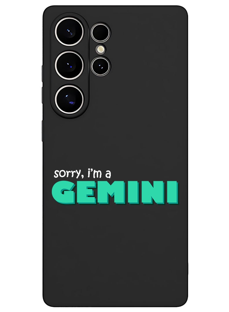 Theodor Protective Slim Fit Case Liquid Silicone Cover with Full Body Protection Anti-Scratch Shockproof Case For Samsung Galaxy S25 Ultra (Black) - Gemini - White - Image 1