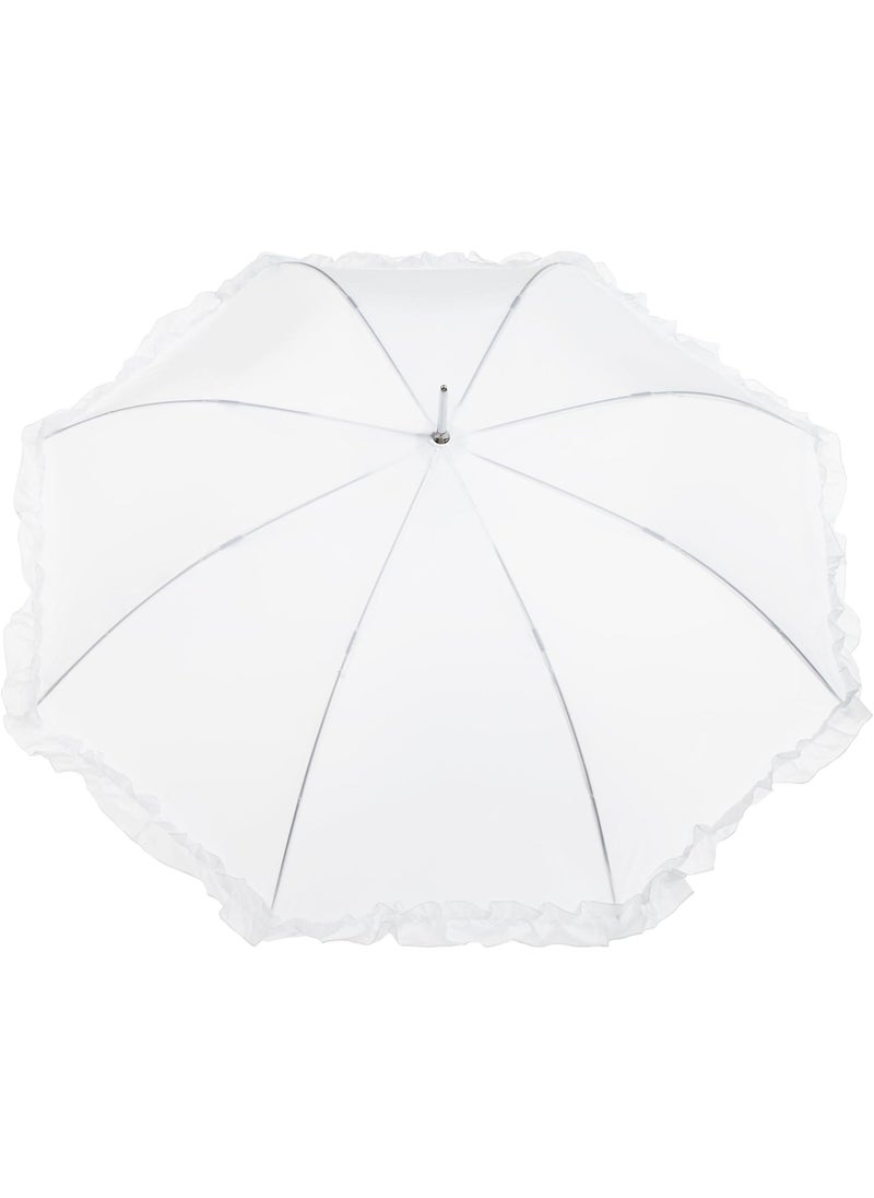 Totes - totes Womens Auto Open Ruffle Stick Umbrella 2 pack - Image 1