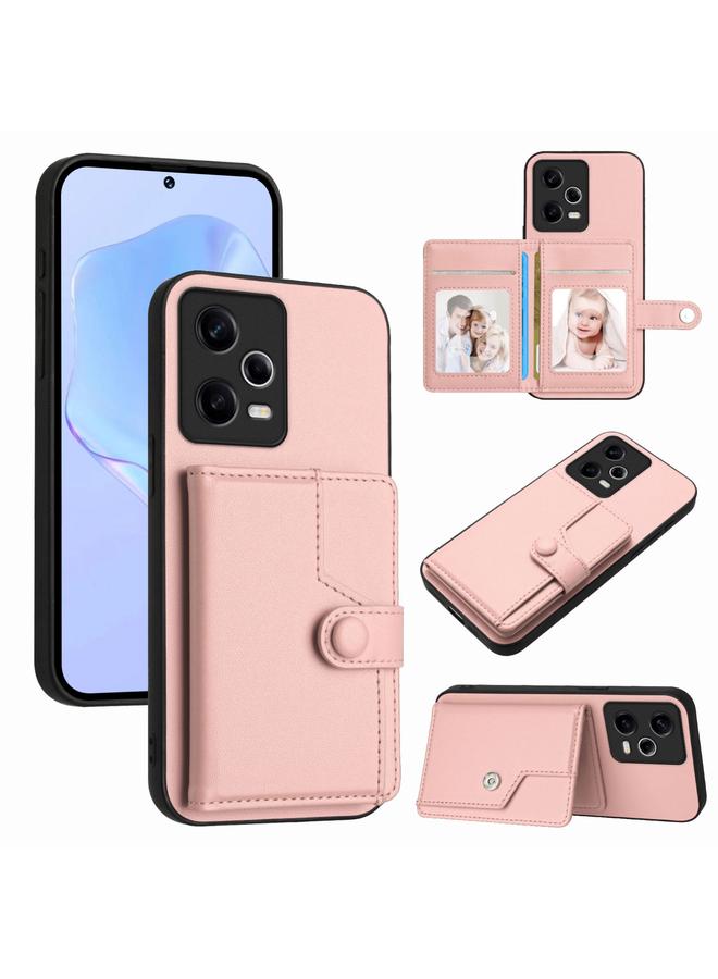 The Bros Case For Xiaomi Poco X5 Button Card Bag RFID Anti-theft Phone Case